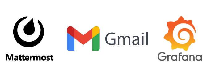 Mattermost, Gmail e Grafana